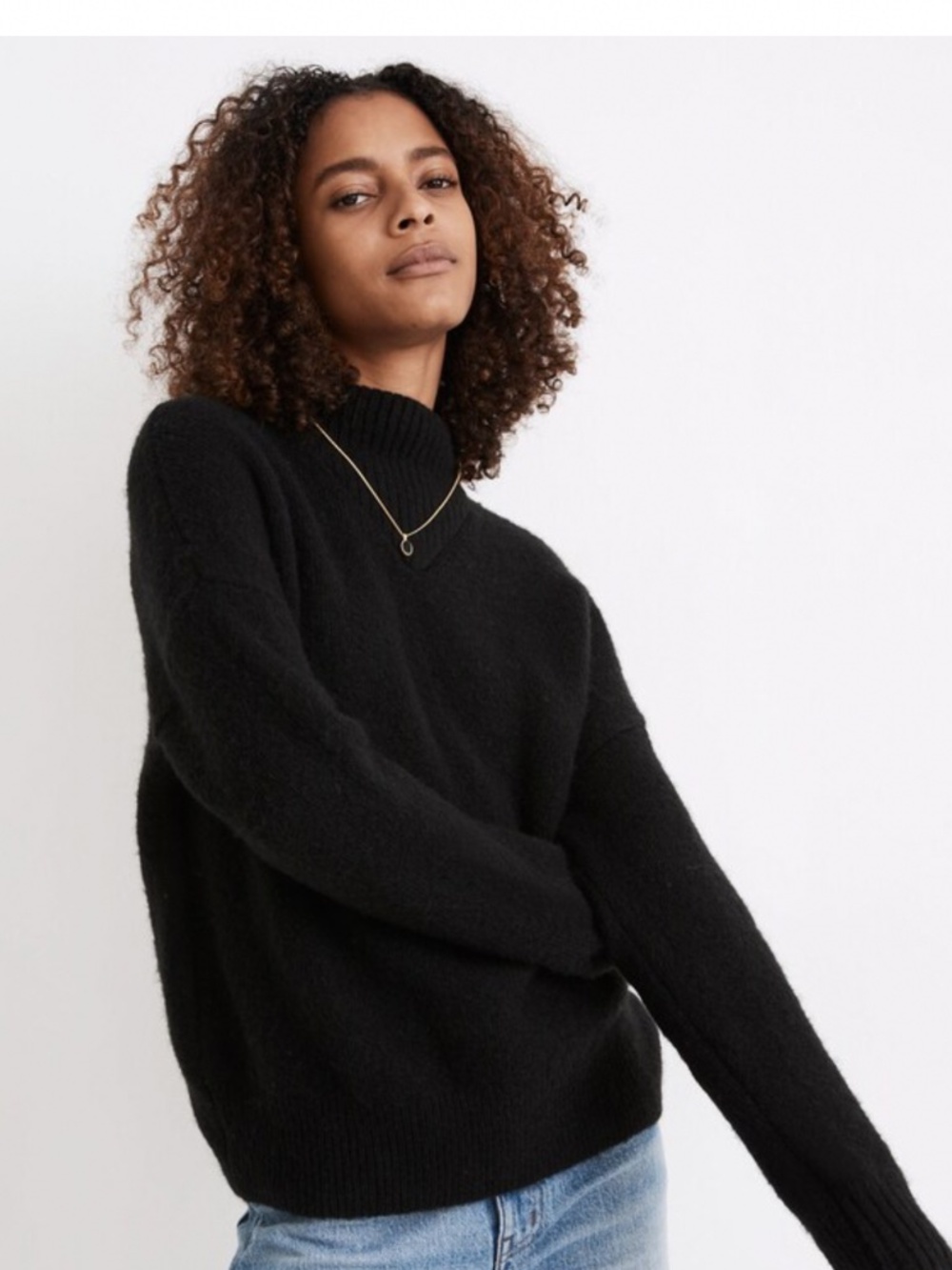 Madewell Dillon Mockneck Sweater wool/alpaca